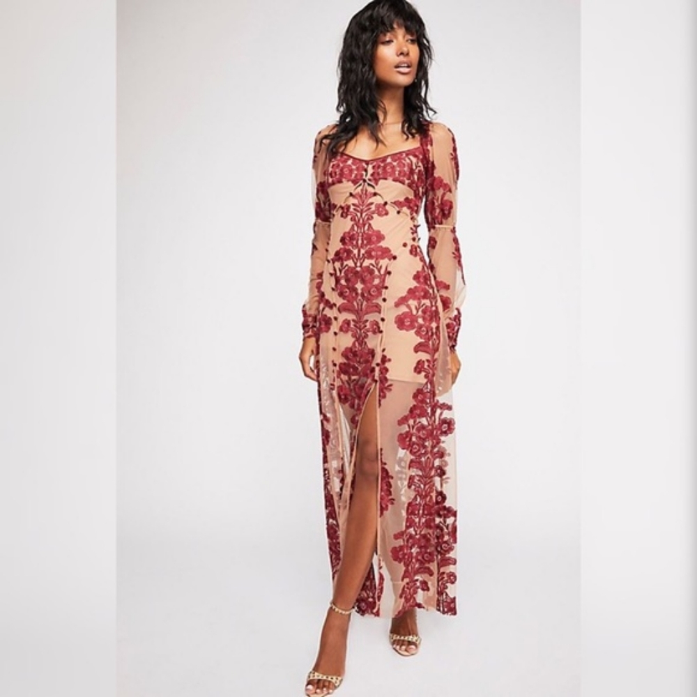 For Love & Lemons Fall Temecula Maxi Dress